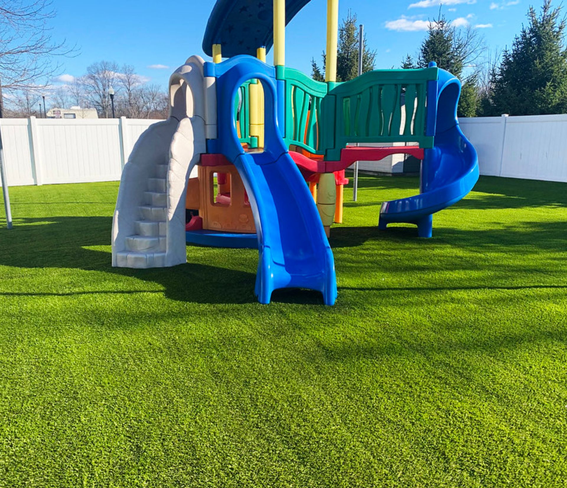 Accessible playground grass