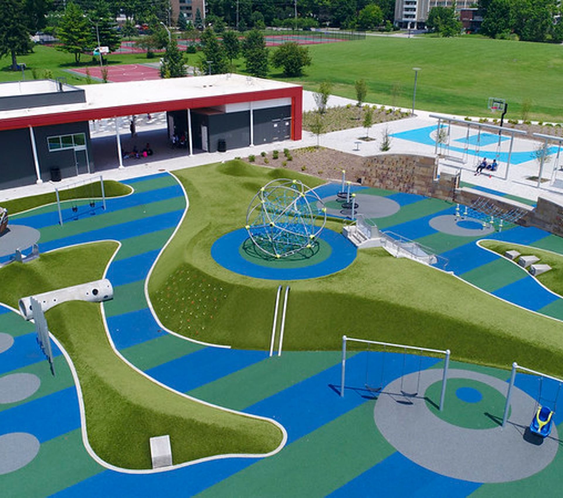 Safer playground surfacing