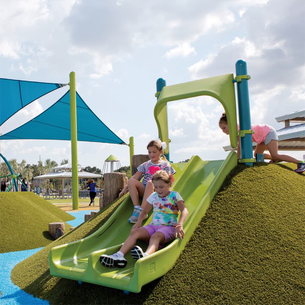 Foreverlawn Playmound, A Raised Ground-Like Surface With Artificial Turf Atop For Children'S Playing